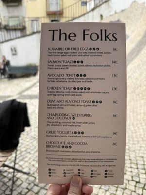 Menu photo 2 The Folks Alfama Lisbon, 11