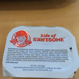 the side of a box of sauce the side of a box of sauce