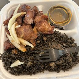Griot and black rice (lunch special)