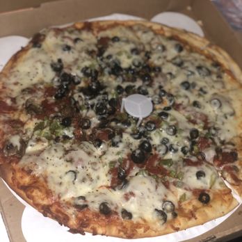 Jockamo Upper Crust Pizza - Pepperoni, mushroom, green peppers, and black olives. - Salad Near Me - Indianapolis, Indiana Jockamo Upper Crust Pizza - Pepperoni, mushroom, green peppers, and black olives. - Salad Near Me - Indianapolis, Indiana