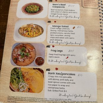 Nam 2 - menu 6 - Vietnamese Near Me - Markham, Ontario