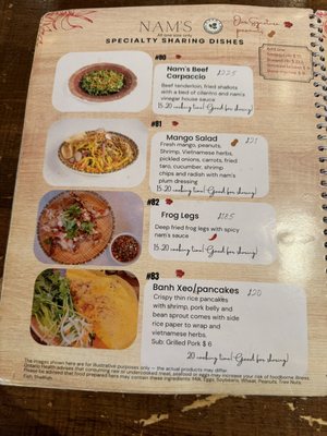 Menu photo 5 Nam 2 Markham, ON Menu photo 5 Nam 2 Markham, ON