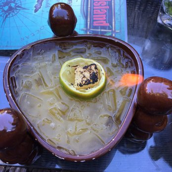 Forbidden Island - My cocktail is on fire! - Tiki Bars Near Me - Alameda, California
