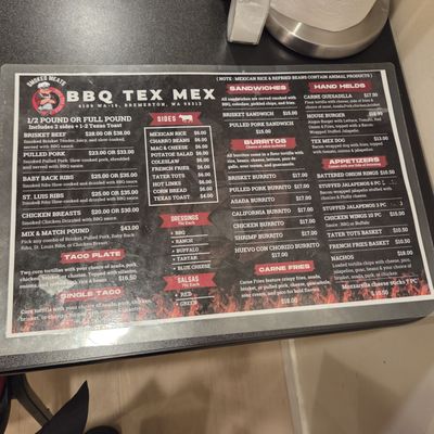 Menu photo 3 BBQ Tex Mex Bremerton, WA
