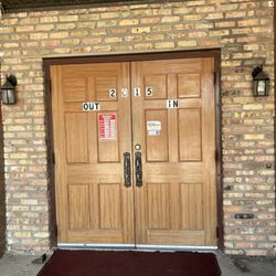 Jumbo Buffet - Front doors with July 2025 hours