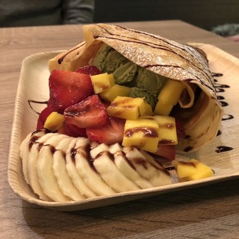 CAFFE:iN - Mix Fruit Crepe w ice cream - Coffee & Tea Near Me - Union City, California