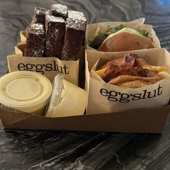 Eggslut - Bacon, Egg & Cheese Gaucho French toast sticks - Breakfast & Brunch Near Me - Las Vegas, Nevada