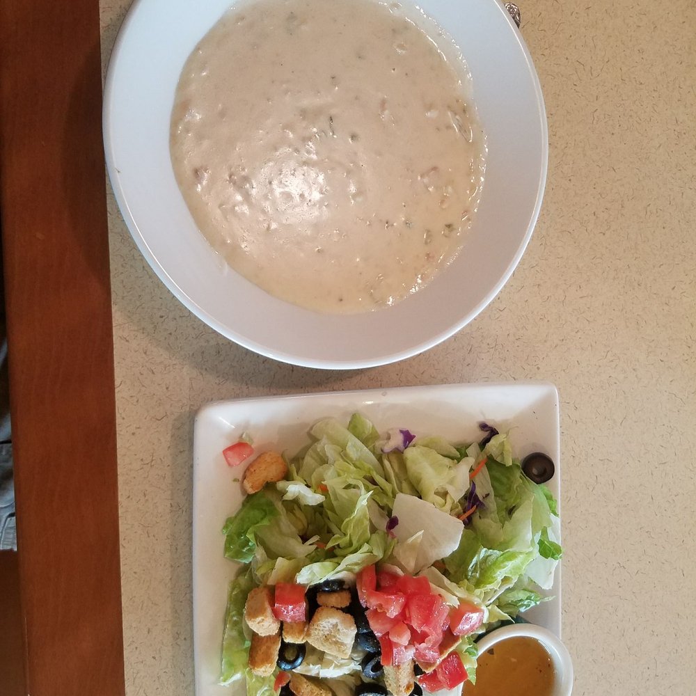 Egg N' Joe - Clam chowder and side salad. - American Near Me - Gilbert, Arizona