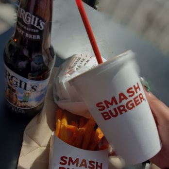 Smashburger - Their Root-Beer is Non-GMO & Made with Natural Cane Sugar. The brand is Virgil's. - Burgers Near Me - San Clemente, California Smashburger - Their Root-Beer is Non-GMO & Made with Natural Cane Sugar. The brand is Virgil's. - Burgers Near Me - San Clemente, California