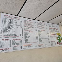 Menu board July 2024 Menu board July 2024