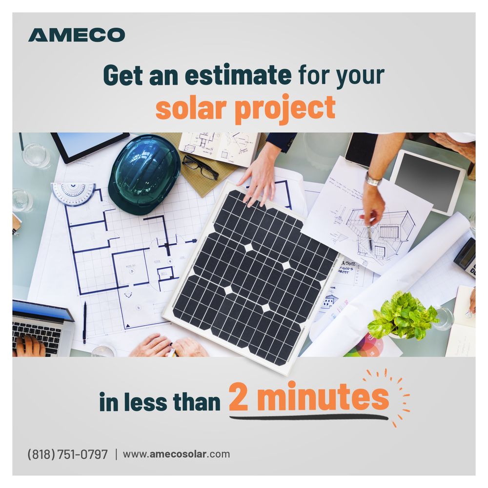 Slide of AMECO Solar & Roofing
