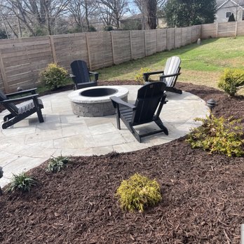 Bladerunner Landscaping - Fire pit installation and mulch - Lawn Services Near Me - Charlotte, North Carolina Bladerunner Landscaping - Fire pit installation and mulch - Lawn Services Near Me - Charlotte, North Carolina