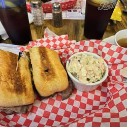 Main Street Cafe - French Dip with homemade coleslaw