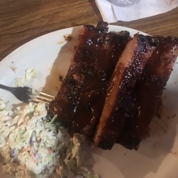 Dyer's Bar-B-Que - Rib plate and coleslaw - Barbeque Near Me - Amarillo, Texas