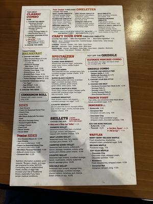 Menu photo 3 Jimmy's Egg Hefner Oklahoma City, OK
