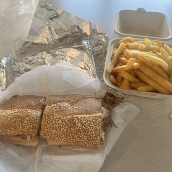 Capo Italian Deli - Half Capo Cheesesteak Sub - Small 6" and fries - Sandwiches Near Me - Washington, DC, District of Columbia Capo Italian Deli - Half Capo Cheesesteak Sub - Small 6" and fries - Sandwiches Near Me - Washington, DC, District of Columbia