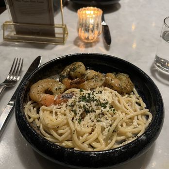 Angeline's - Cacio e Pepe (with added Shrimp) - Italian Near Me - Charlotte, North Carolina Angeline's - Cacio e Pepe (with added Shrimp) - Italian Near Me - Charlotte, North Carolina