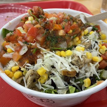 District Taco - Chicken bowl with mixed greens - Mexican Near Me - Vienna, Virginia District Taco - Chicken bowl with mixed greens - Mexican Near Me - Vienna, Virginia