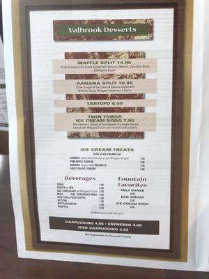 Menu photo 8 Valbrook Diner Valley Stream, NY