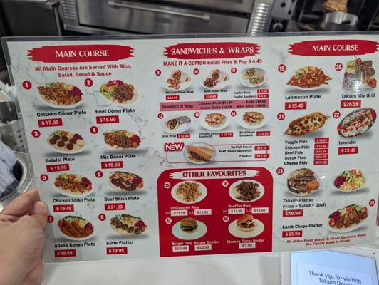 Menu photo 2 Taksim Doner Toronto, ON Menu photo 2 Taksim Doner Toronto, ON