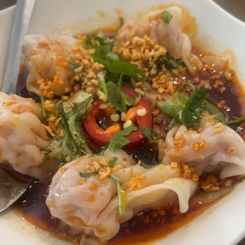 Tim Ho Wan - Wontons in hot and spicy sauce - Dim Sum Near Me - Katy, Texas