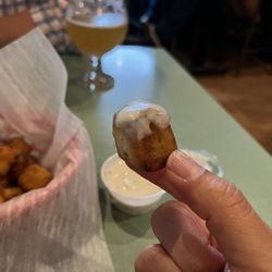 TomKen's Friendly Fried Chicken - square cheese curds