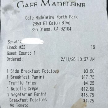 Cafe Madeleine - Cafes Near Me - San Diego, California