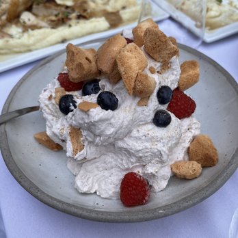 Avalon Hotel Beverly Hills - Deconstructed pavlova for the table, food served family style for a private party on the pool deck - Hotels Near Me - Beverly Hills, California Avalon Hotel Beverly Hills - Deconstructed pavlova for the table, food served family style for a private party on the pool deck - Hotels Near Me - Beverly Hills, California
