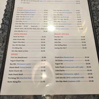 Ghien Mi Go - Menu - 8/27/25 - Noodles Near Me - Westminster, California