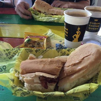 Cuban Coffee Queen - Key Wester breakfast sandwich, served w plantain chips and a dum dum pop. - Coffee & Tea Near Me - Key West, Florida