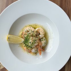 Titan Restaurant - My companion's shrimp dish, offered a a first course
