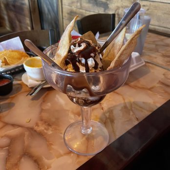 Uncle Betos Mexican Restaurant - Fried Ice cream (those are cinnamon chips) - Mexican Near Me - Pilot Point, Texas Uncle Betos Mexican Restaurant - Fried Ice cream (those are cinnamon chips) - Mexican Near Me - Pilot Point, Texas
