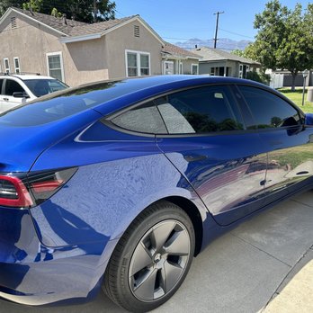 Emmanuel Window Tint - Tesla Model 3 with 35% all a round - Car Window Tinting Near Me Emmanuel Window Tint - Tesla Model 3 with 35% all a round - Car Window Tinting Near Me