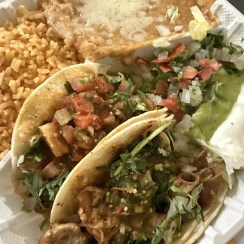 Taqueria Las Vegas - 2 Tacos Plate - Mexican Near Me - Milpitas, California