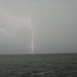 Ocracoke - Cedar Island Ferry - Lightning on the Atlantic-Ocracoke/Cedar Island Ferry
