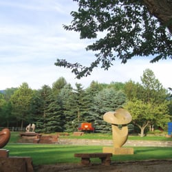 Khang Pham-New sculpture installation in Glenn Green Galleries sculpture garden in Tesuque, New Mexico