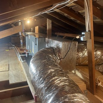 Kelly Plumbing & Heating - New Daikin Air Handler in attic. - Heating & Air Conditioning/HVAC Near Me - Novato, California Kelly Plumbing & Heating - New Daikin Air Handler in attic. - Heating & Air Conditioning/HVAC Near Me - Novato, California