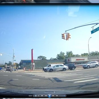 NYPD 111th Precinct - Hidden Dash Cam:  1st Screenshot of so-called Failure to Yield to Pedestrian - Police Departments Near Me - Bayside, New York