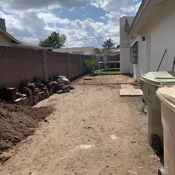 Integral Homes - During - old patio cover and bricks removed - General Contractors Near Me