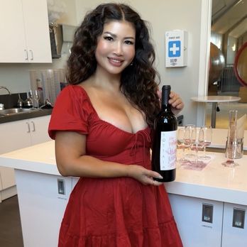 BOTTAIA Winery - Me with my bottle of wine that I blended - Wine Tasting Room Near Me - Temecula, California