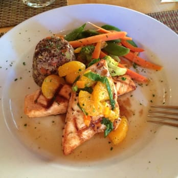 Bald Mountain Camps Resort - Salmon & Swordfish. So nicely prepared! - Resorts Near Me - Oquossoc, Maine Bald Mountain Camps Resort - Salmon & Swordfish. So nicely prepared! - Resorts Near Me - Oquossoc, Maine