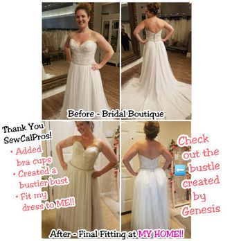 Love Sew True - Before and afters. I had all my fitting appointments in the comfort of my own home! Genesis did an amazing job!! Thank you Genesis!! - Bridal Near Me - Irvine, California Love Sew True - Before and afters. I had all my fitting appointments in the comfort of my own home! Genesis did an amazing job!! Thank you Genesis!! - Bridal Near Me - Irvine, California