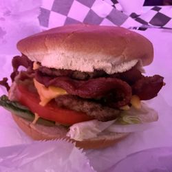 Double bacon cheeseburger.