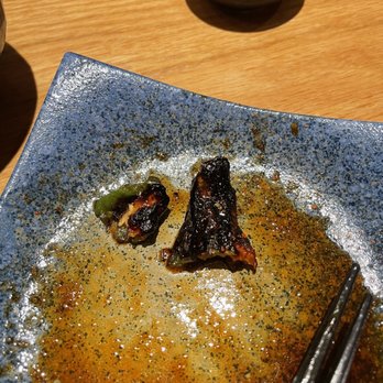 Yakitori Totto - Half burnt Shishito pepper with chicken - Japanese Near Me - Somerville, Massachusetts
