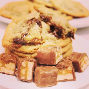 Kookies By Tara - a stack of cookies and caramels - Desserts Near Me Kookies By Tara - a stack of cookies and caramels - Desserts Near Me