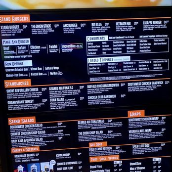 The Stand - American Classics Redefined - Menu current 9/12/22 - New American Near Me - The Woodlands, Texas