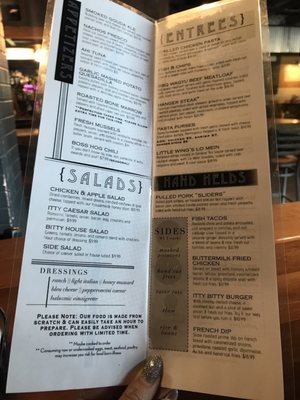Menu photo 6 Itty Bitty Bar Holland, MI