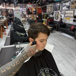 Step Up Barbershop - Haircut for longer length teen