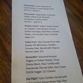 Thomas Hooker Brewery - Food menu - Breweries Near Me - Hartford, Connecticut