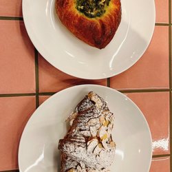 Good Grief Coffee Roasters - Almond croissant and feta dill danish